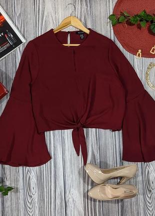 Трендова вишнева блуза new look #593