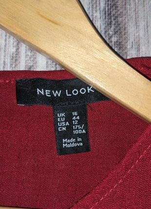 Трендова вишнева блуза new look #5935 фото