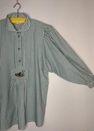 Сорочка з вишивкою бавовна blusen aus bayern2 фото