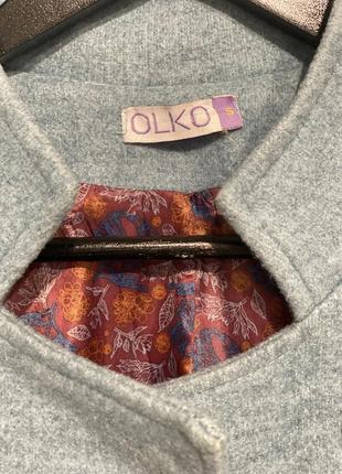 Пальто olko, оверсайз, розмір s, 50% вовна, колір ніжноголубий4 фото