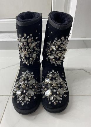 Натуральные угги в камнях