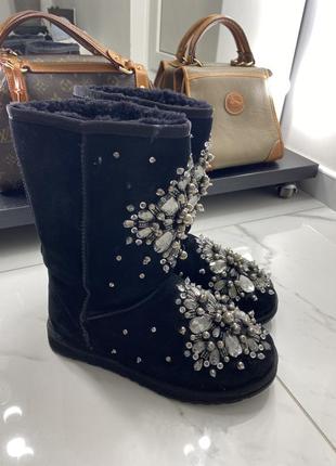 Натуральные угги в камнях