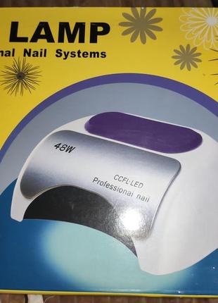 Уф лампа для ногтей beauty nail 18k ccfl led 48w сушилка сенсор розовый3 фото