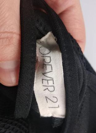 Великолепное мини платье-сетка forever 21 черный s 7