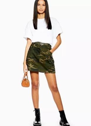 Камуфляжна хакі спідниця