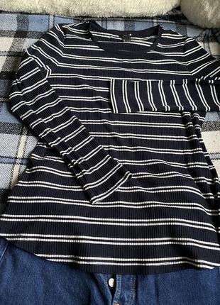 Женская кофта , женский лонгслив , женский свитер , кофта в рубчик , полосатая кофта
