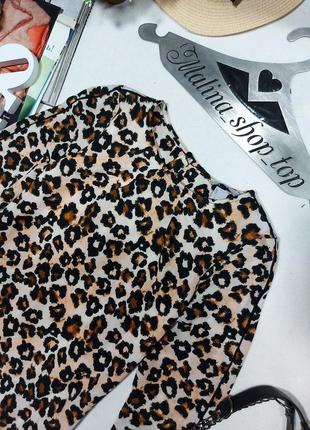 Леопардовое платье свободного кроя поатье h&m леопардовый принт трендовое платье 42 44 распродажа4 фото