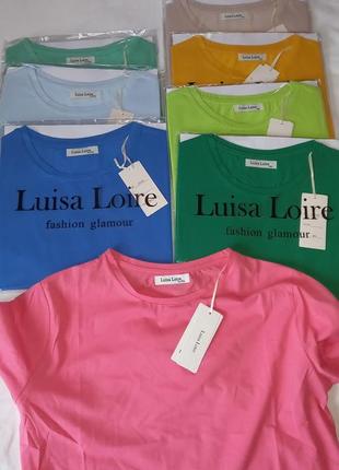 Luiza loire футболка, хлопок в цветах2 фото