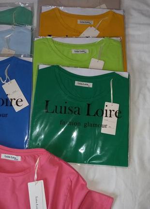 Luiza loire футболка, хлопок в цветах3 фото