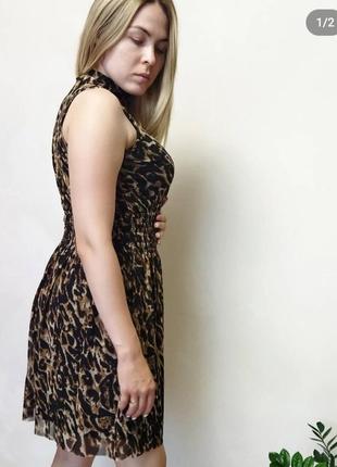 Платье в леопардовый принт2 фото
