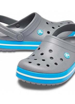 Кроксы сабо crocs crocband charcoal/ocean