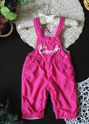 6-9мес.тёплый полукомбинезон baby club.мега выбор обуви и одежды!