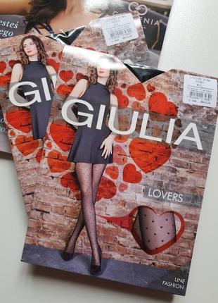Женские колготки в мелкие сердечки giulia9 фото