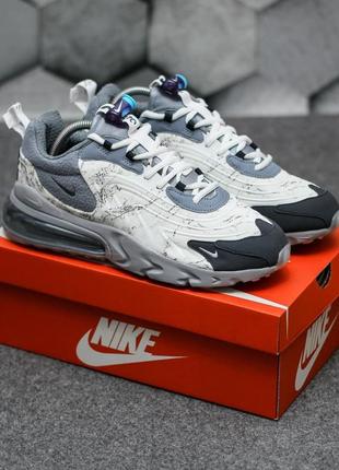 Знову в наявності. шикарні, спортивні кросівки travis scott x nike air max 270 react 'grey'