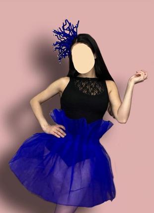 Парний go-go костюм, сукня , карнавальний костюм, святкова сукня, корона