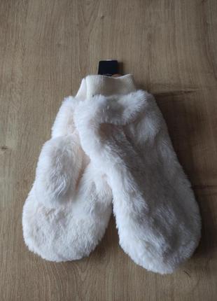 Женские меховые варежки,   швеция,  l-xl