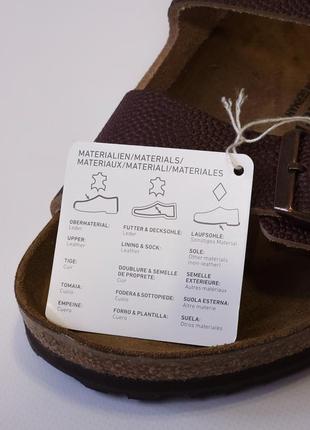 Шлепанцы birkenstock arizona х horween embossed natural horween leather6 фото