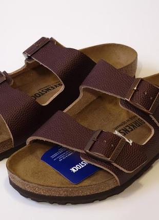 Шлепанцы birkenstock arizona х horween embossed natural horween leather3 фото