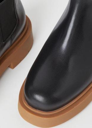 Кожаные ботинки челси премиум качества н&м3 фото