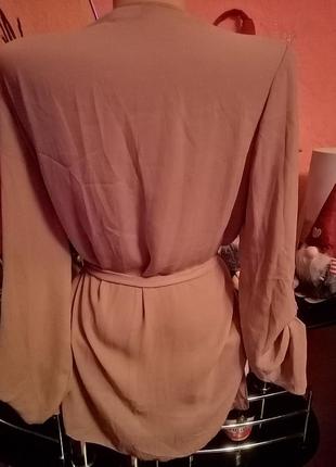 Удлиненная блуза, кардиган3 фото