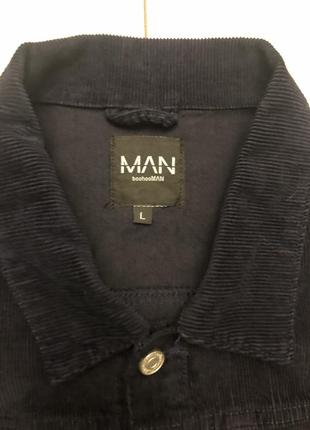 Мужская вельветовая куртка boohooman (l)2 фото