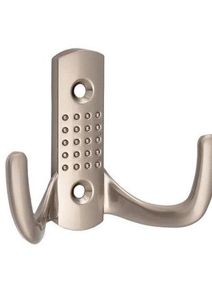 Крючок с точкой "премиум" на 2 рожка, сатин