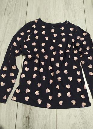 Лонгслив, кофта с сердцами