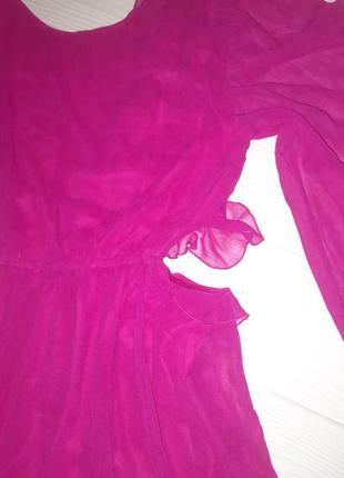 Шифонове плаття колір фуксія р. 146 фото