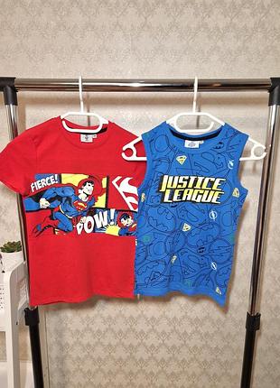Набор футболка и майка "super man" на мальчика 7-8 лет