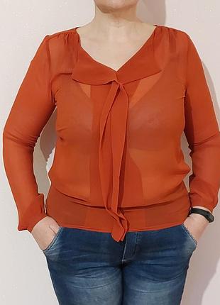 Блуза легка з довгим рукавом 46-48 розміру