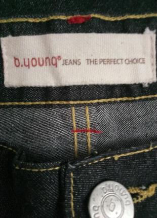 Бриджи/капри джинсовые с отворотом6 фото