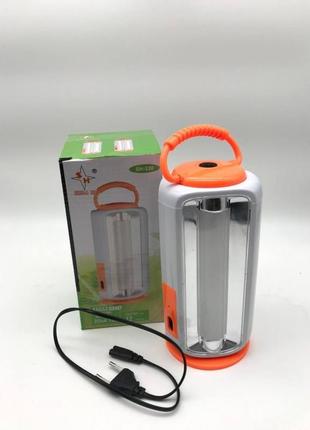 Світильник переносний з акумулятором акумуляторний ліхтар-лампа led sh-330 жовтогарячий