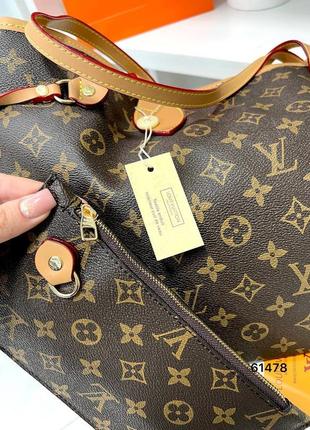 Шоппер в стиле louis vuitton с косметичкой3 фото