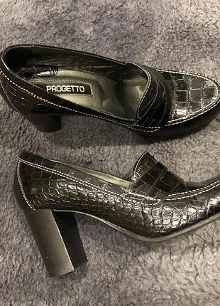 38р-25 см роскошные туфли кожа progetto