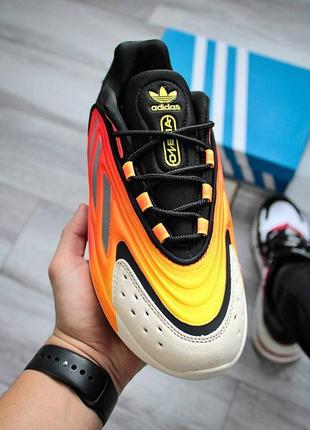 Яркие кроссовки adidas ozelia оранжевые желтые озелия адидас пина мягкие3 фото