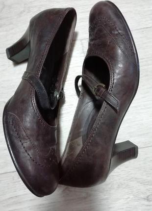 Туфли кожаные gabor 38-5 размер стелька 25см португалия