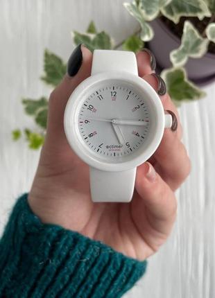 Женские силиконовые часы-конструктор actimer, белый ремешок, циферблат white time