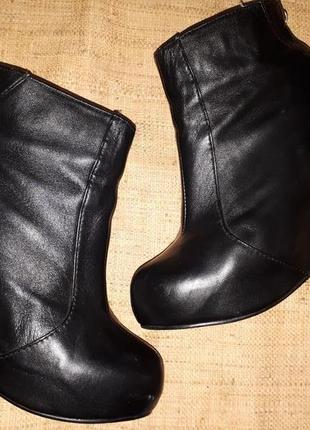 40р-26.5 см кожа на широкую с подьемом кожа ботинки jaffrey campbell