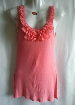 Майка с рюшей