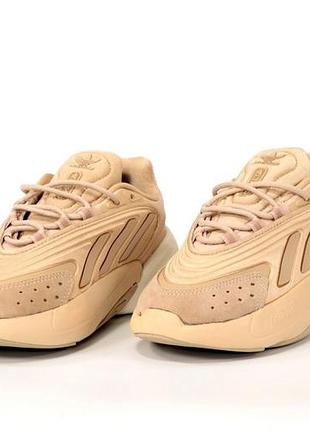 Мужские кроссовки adidas ozelia. цвет бежевый3 фото