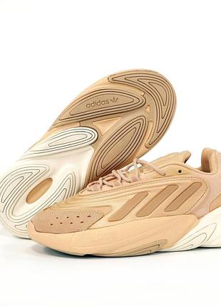 Мужские кроссовки adidas ozelia. цвет бежевый5 фото