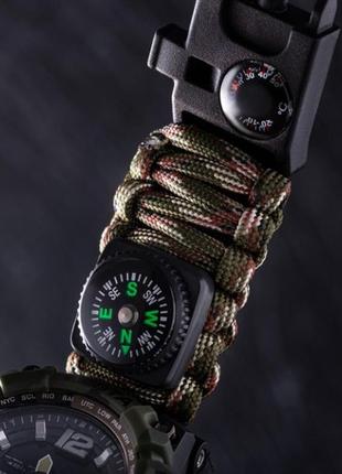 Часы мужской besta military с компасом - часы для выживания 7 в 1.9 фото