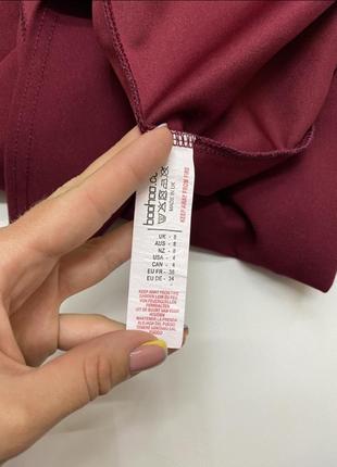 Boohoo вечірня міді сукня святкова з розрізом на ніжці  плаття сарафан максі6 фото