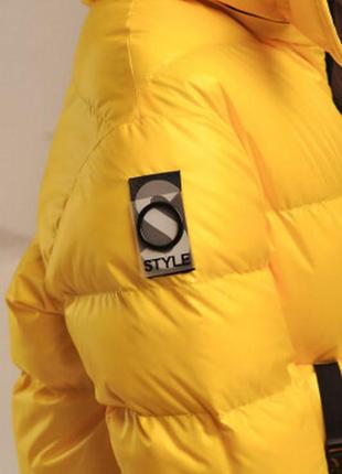 Демисезонная куртка для девочки подростка камилла / желтый9 фото