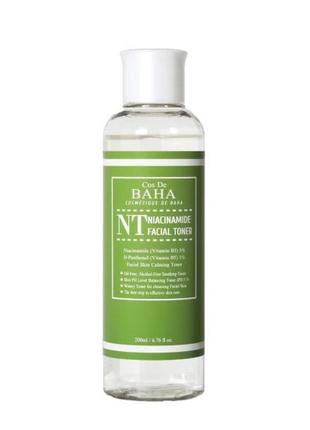 Тонер для лица с ниацинамидом cos de baha niacinamide 5% toner panthenol 1% (nt) toner 200 мл