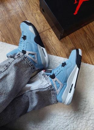 Кросівки nike air jordan retro 4 se university blue