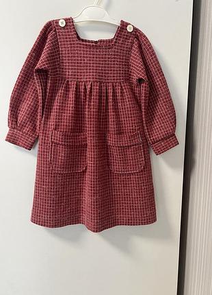 Стильное теплое платье длинный рукав 3р