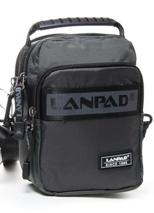 Сумка мужская планшет нейлон lanpad 82005 grey
