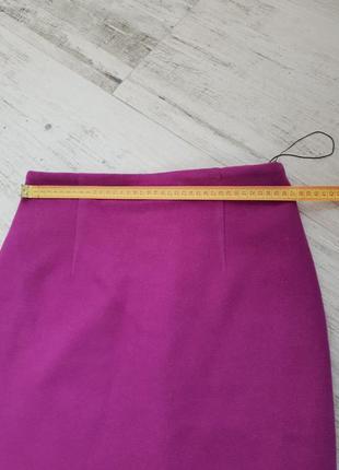 Теплая кашемировая юбка миди карандаш на молнии3 фото