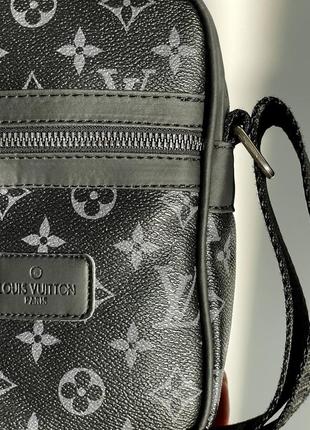 Мужская сумка crossbody black grey8 фото